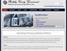 Tablet Screenshot of berkeleycountysc.gov