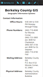 Mobile Screenshot of gis.berkeleycountysc.gov