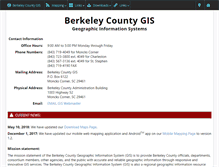 Tablet Screenshot of gis.berkeleycountysc.gov